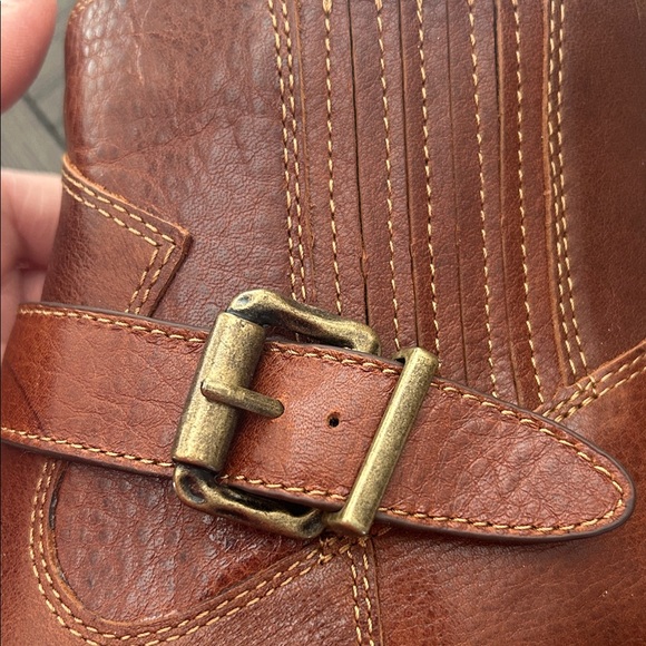 Sofft⭐️NWT Leather Ankle Boots BROCKE Whiskey w/Buckle Size US9/EU40🤎SF0036490 - Picture 4 of 15